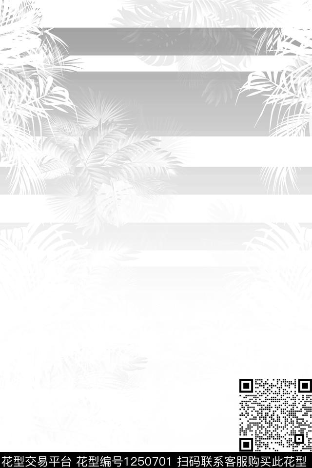 植物绿植树叶男装数码印花华亿平台下载（图片编号: 1250701） - 瓦栏（Walan）