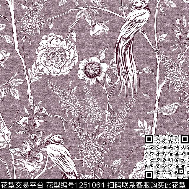 大牌风花瓣欧洲传统印花华亿平台下载（图片编号: 1251064） - 瓦栏（Walan）