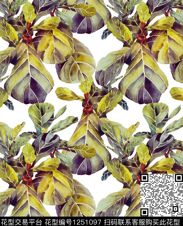 棕榈树flamingos数码印花华亿平台下载（图片编号: 1251097） - 瓦栏（Walan）