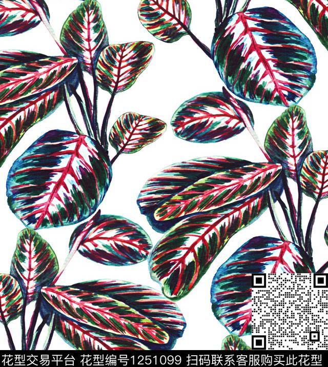 棕榈树flamingos数码印花华亿平台下载（图片编号: 1251099） - 瓦栏（Walan）