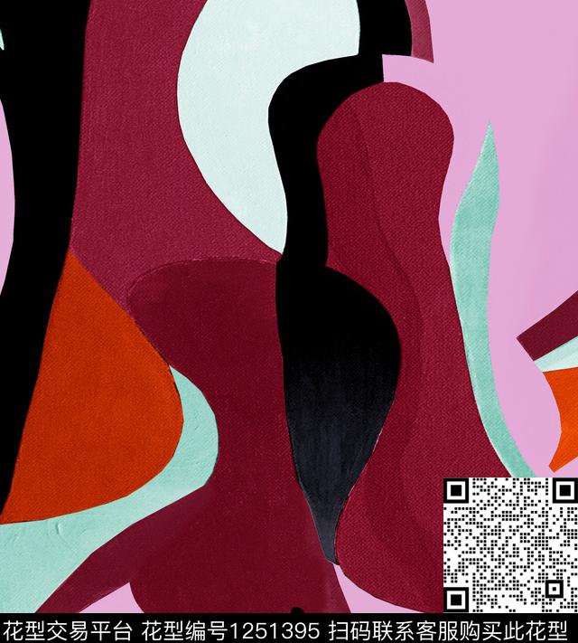 水彩花卉数码印花华亿平台下载（图片编号: 1251395） - 瓦栏（Walan）