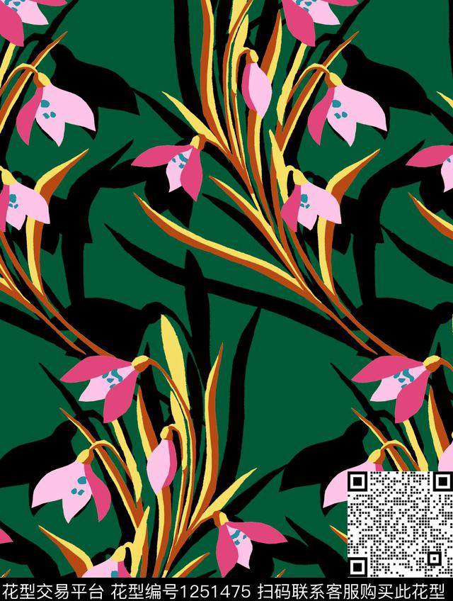 DOLCEGABBANA玫瑰花康乃馨数码印花华亿平台下载（图片编号: 1251475） - 瓦栏（Walan）