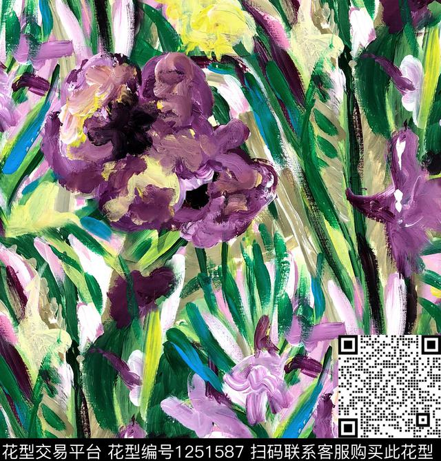 油画华亿平台数码印花华亿平台下载（图片编号: 1251587） - 瓦栏（Walan）