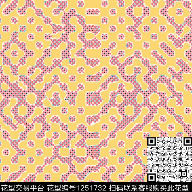 几何格子豹纹传统印花华亿平台下载（图片编号: 1251732） - 瓦栏（Walan）