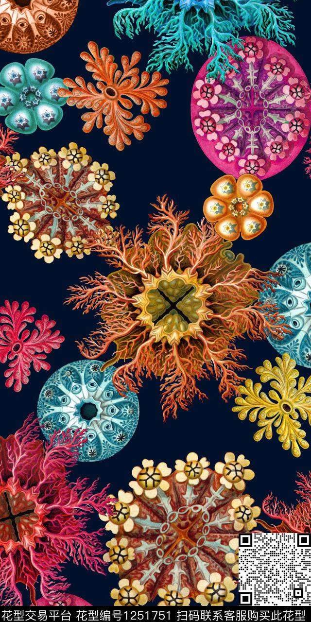 珊瑚数码印花华亿平台下载（图片编号: 1251751） - 瓦栏（Walan）