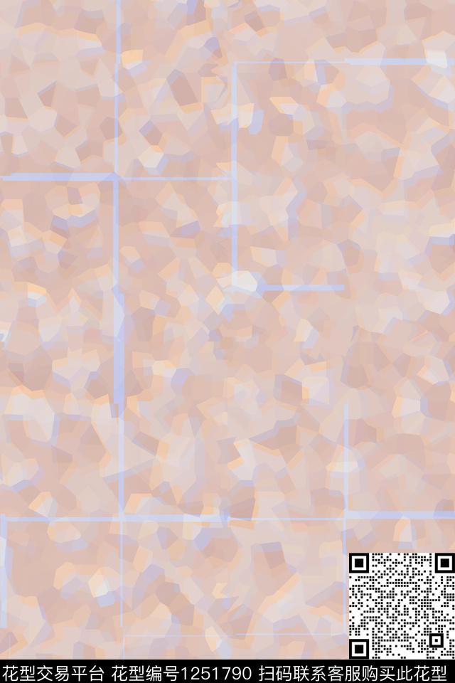 肌理抽象面料数码印花华亿平台下载（图片编号: 1251790） - 瓦栏（Walan）