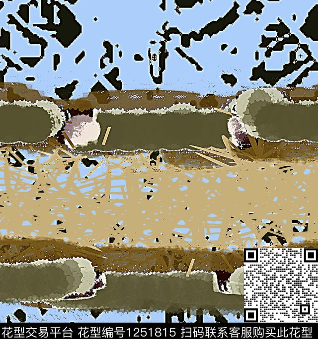 格子几何抽象数码印花华亿平台下载（图片编号: 1251815） - 瓦栏（Walan）