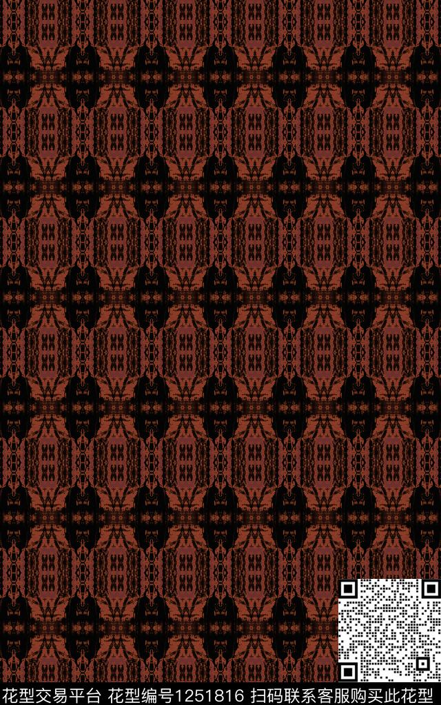 大牌风复古数码华亿平台数码印花华亿平台下载（图片编号: 1251816） - 瓦栏（Walan）