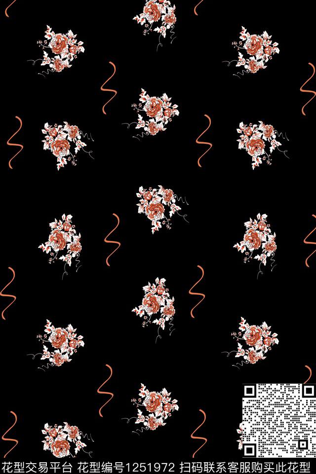 简约女装休闲风传统印花华亿平台下载（图片编号: 1251972） - 瓦栏（Walan）