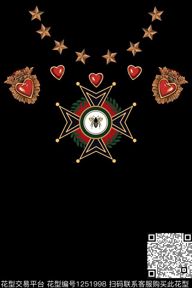 卡通趣味男装数码印花华亿平台下载（图片编号: 1251998） - 瓦栏（Walan）