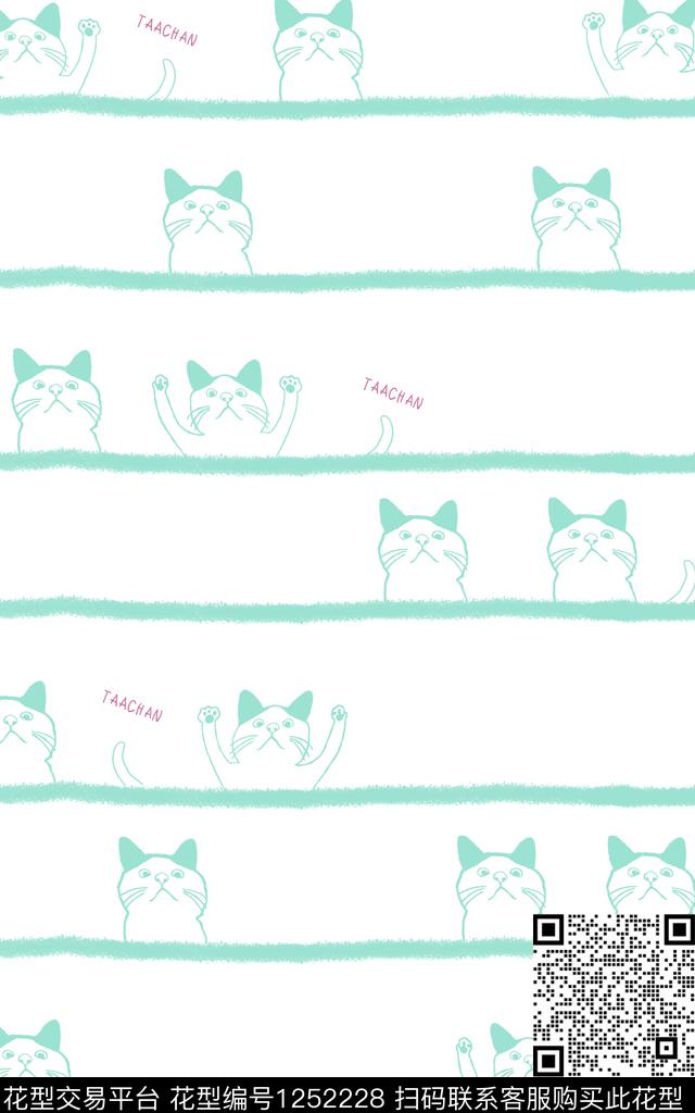 动物卡通趣味传统印花华亿平台下载（图片编号: 1252228） - 瓦栏（Walan）