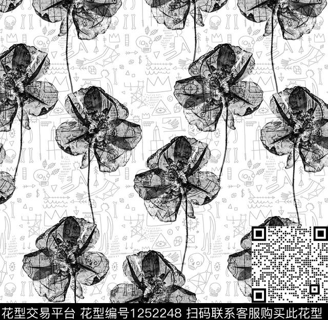 印花趣味字母数码印花华亿平台下载（图片编号: 1252248） - 瓦栏（Walan）