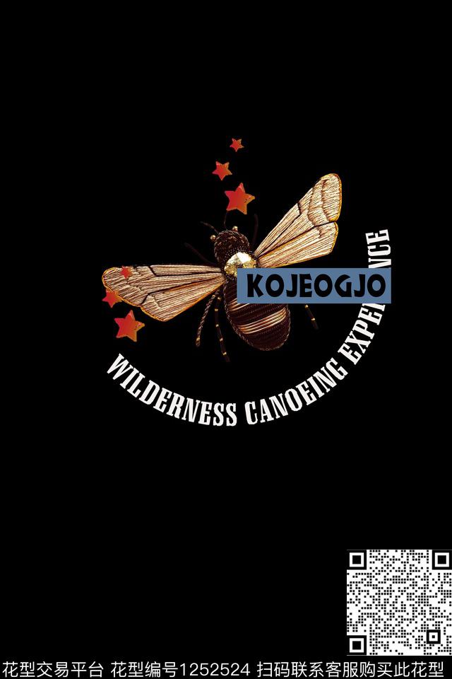 趣味昆虫卡通数码印花华亿平台下载（图片编号: 1252524） - 瓦栏（Walan）