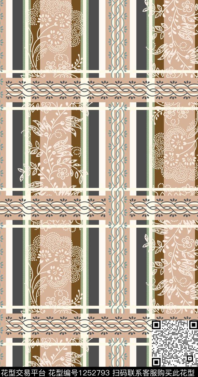 花卉绿植树叶传统印花华亿平台下载（图片编号: 1252793） - 瓦栏（Walan）