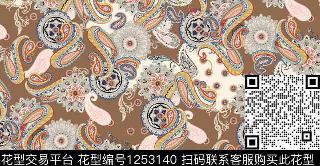 女装佩斯利传统印花华亿平台下载（图片编号: 1253140） - 瓦栏（Walan）
