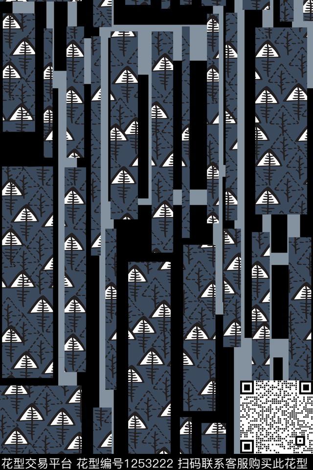 男装箭头简约传统印花华亿平台下载（图片编号: 1253222） - 瓦栏（Walan）