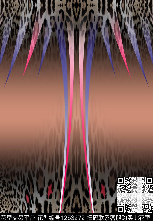 LeopardLinesFlowers数码印花华亿平台下载（图片编号: 1253272） - 瓦栏（Walan）