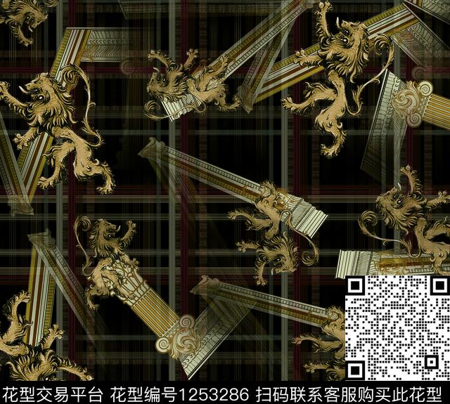 男装大牌风数码华亿平台数码印花华亿平台下载（图片编号: 1253286） - 瓦栏（Walan）