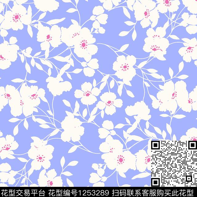 小碎花手绘花卉花卉传统印花华亿平台下载（图片编号: 1253289） - 瓦栏（Walan）