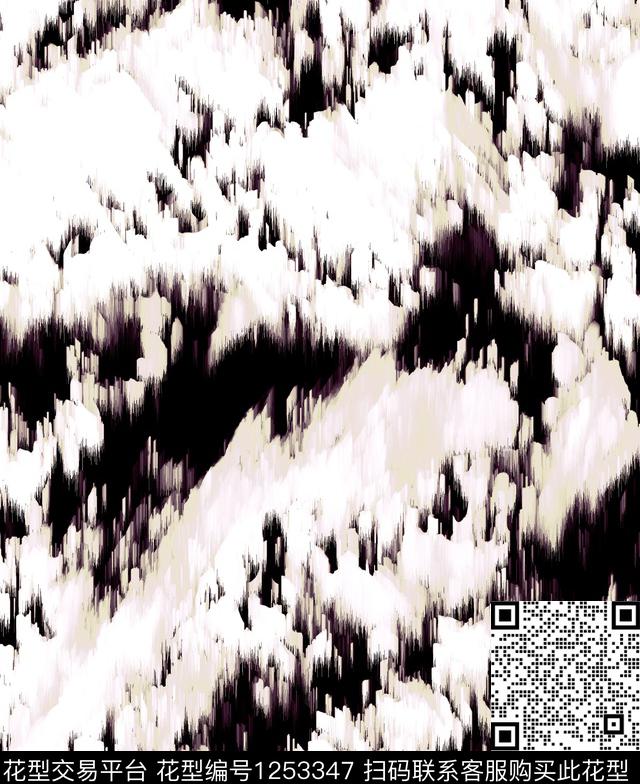 涂鸦玫瑰花笔画数码印花华亿平台下载（图片编号: 1253347） - 瓦栏（Walan）