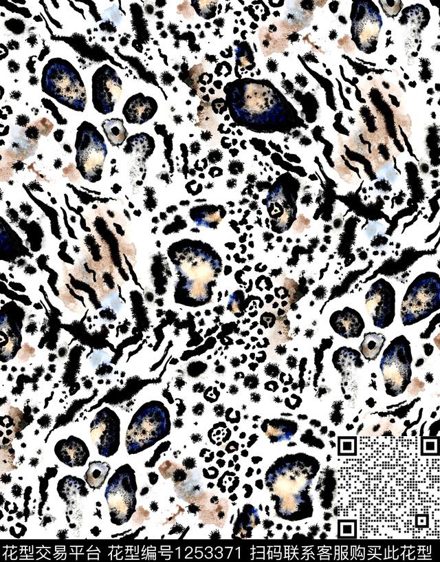 涂鸦玫瑰花笔画数码印花华亿平台下载（图片编号: 1253371） - 瓦栏（Walan）