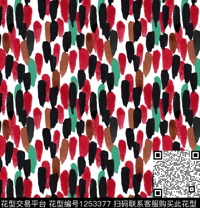 小碎花绿植树叶VALENTINO数码印花华亿平台下载（图片编号: 1253377） - 瓦栏（Walan）