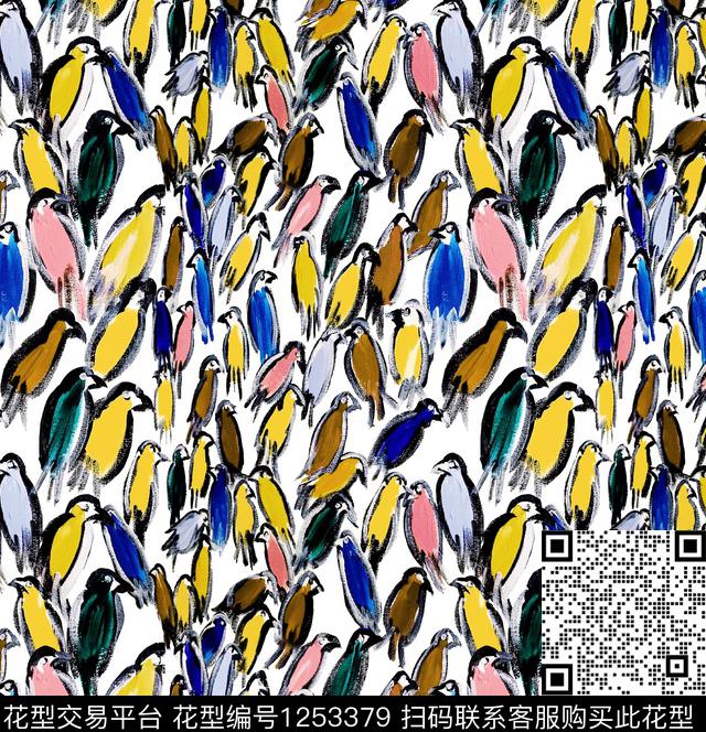 小碎花绿植树叶VALENTINO数码印花华亿平台下载（图片编号: 1253379） - 瓦栏（Walan）