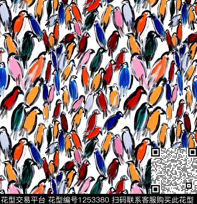 小碎花绿植树叶VALENTINO数码印花华亿平台下载（图片编号: 1253380） - 瓦栏（Walan）