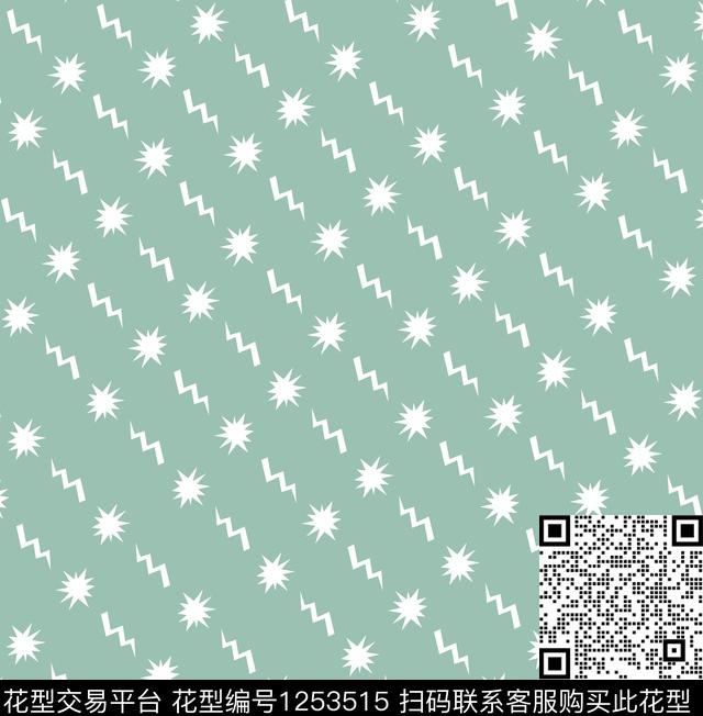 星星传统华亿平台几何传统印花华亿平台下载（图片编号: 1253515） - 瓦栏（Walan）