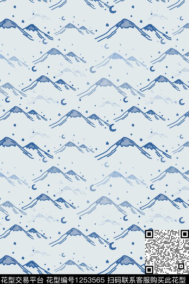 男装休闲花卉手绘线条笔触手绘涂鸦图案传统印花华亿平台下载（图片编号: 1253565） - 瓦栏（Walan）