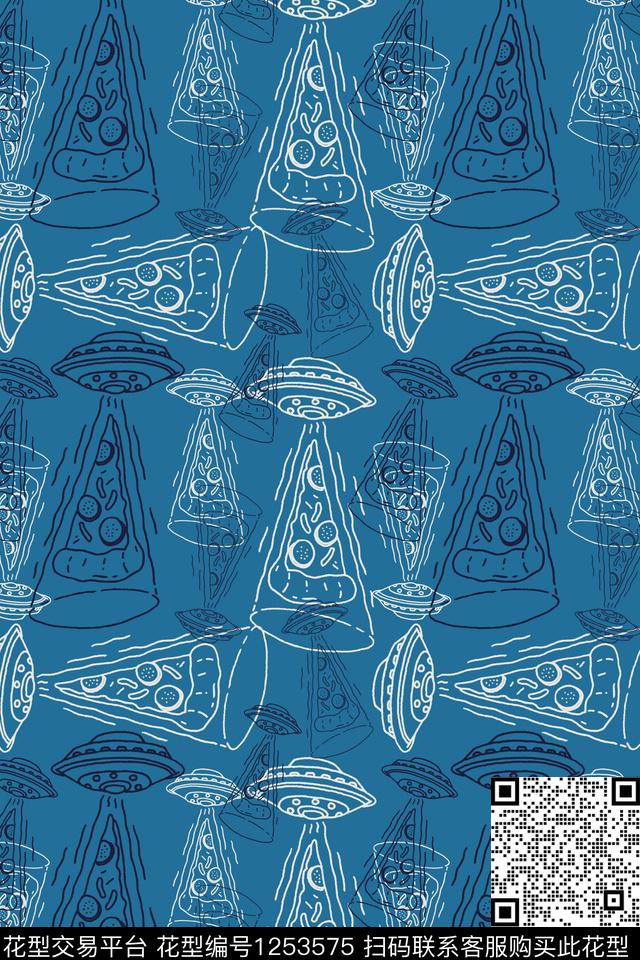 手绘线条笔触手绘涂鸦图案男装休闲花卉传统印花华亿平台下载（图片编号: 1253575） - 瓦栏（Walan）