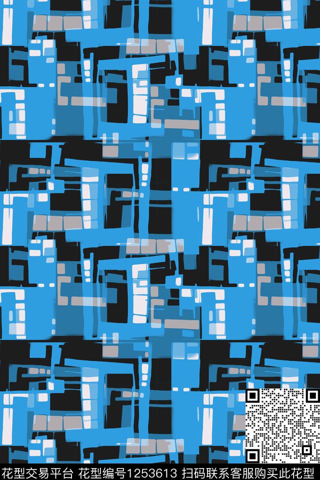 几何密铺几何男装休闲花卉传统印花华亿平台下载（图片编号: 1253613） - 瓦栏（Walan）