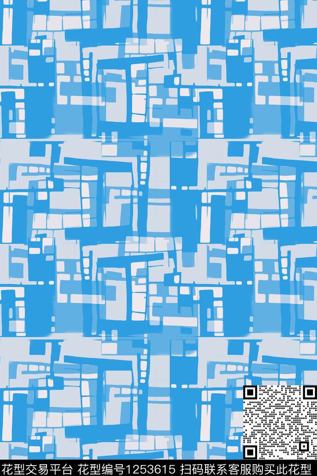 几何密铺几何男装休闲花卉传统印花华亿平台下载（图片编号: 1253615） - 瓦栏（Walan）