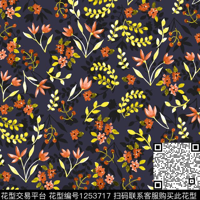 大牌风小碎花梅花数码印花华亿平台下载（图片编号: 1253717） - 瓦栏（Walan）