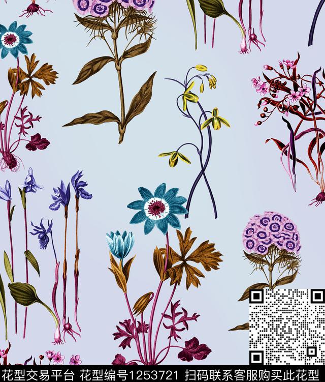 大牌风小碎花梅花数码印花华亿平台下载（图片编号: 1253721） - 瓦栏（Walan）