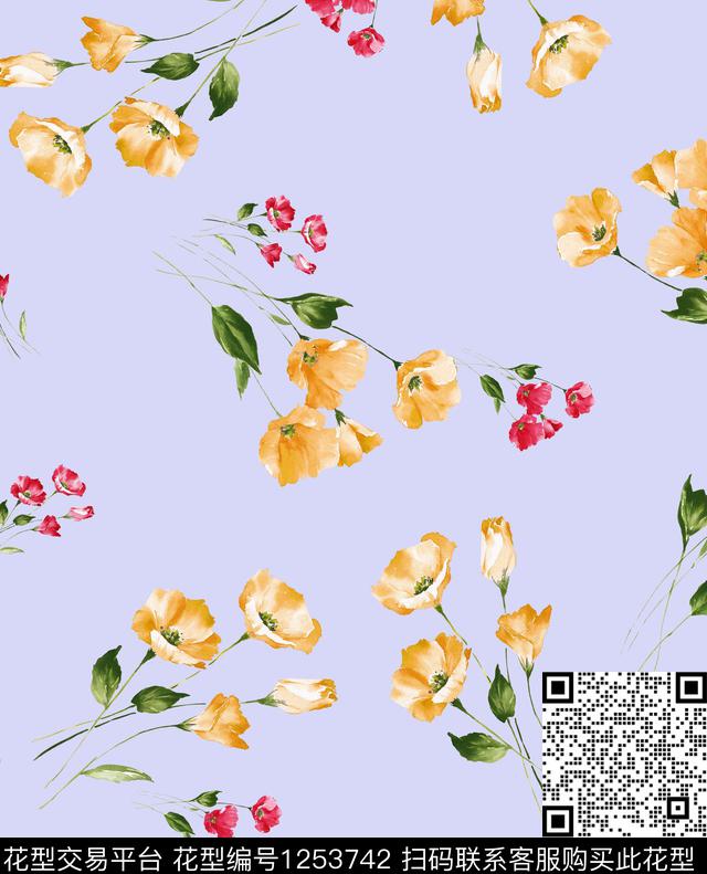 大牌风小碎花梅花数码印花华亿平台下载（图片编号: 1253742） - 瓦栏（Walan）