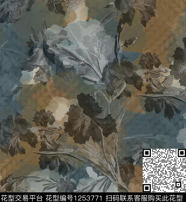 男装扎染华亿平台秋冬华亿平台数码印花华亿平台下载（图片编号: 1253771） - 瓦栏（Walan）