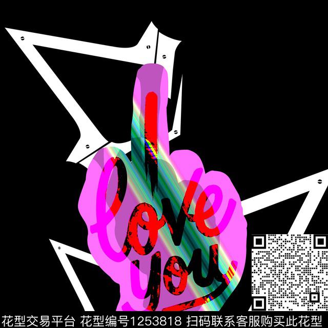 男装欧美字母数码印花华亿平台下载（图片编号: 1253818） - 瓦栏（Walan）