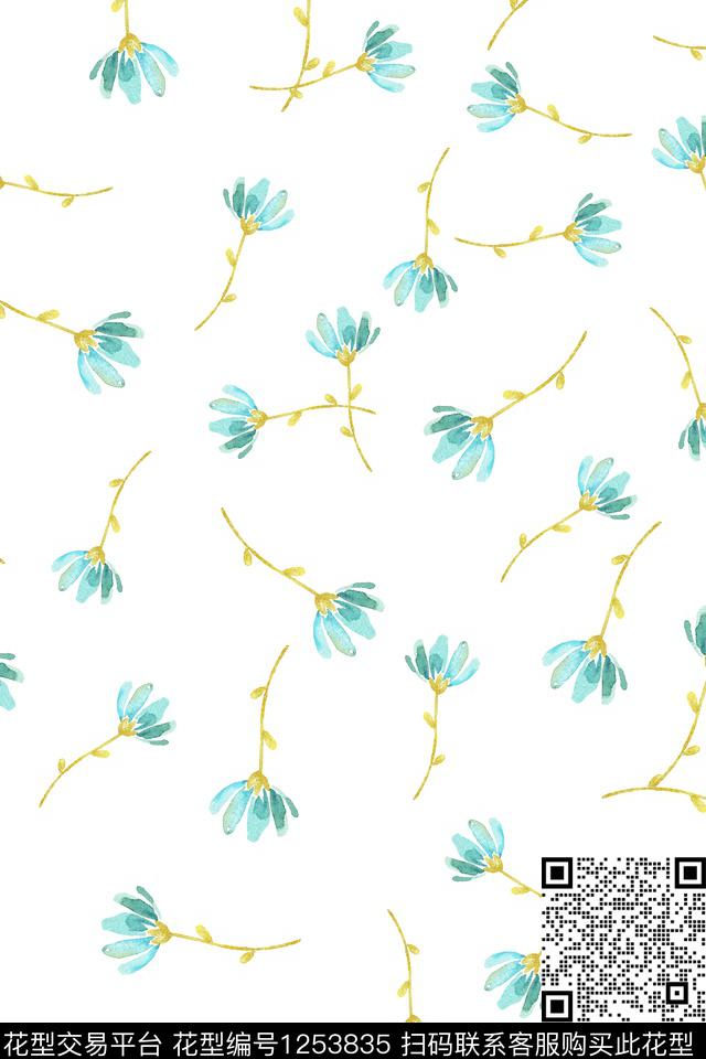 女装花卉小碎花传统印花华亿平台下载（图片编号: 1253835） - 瓦栏（Walan）