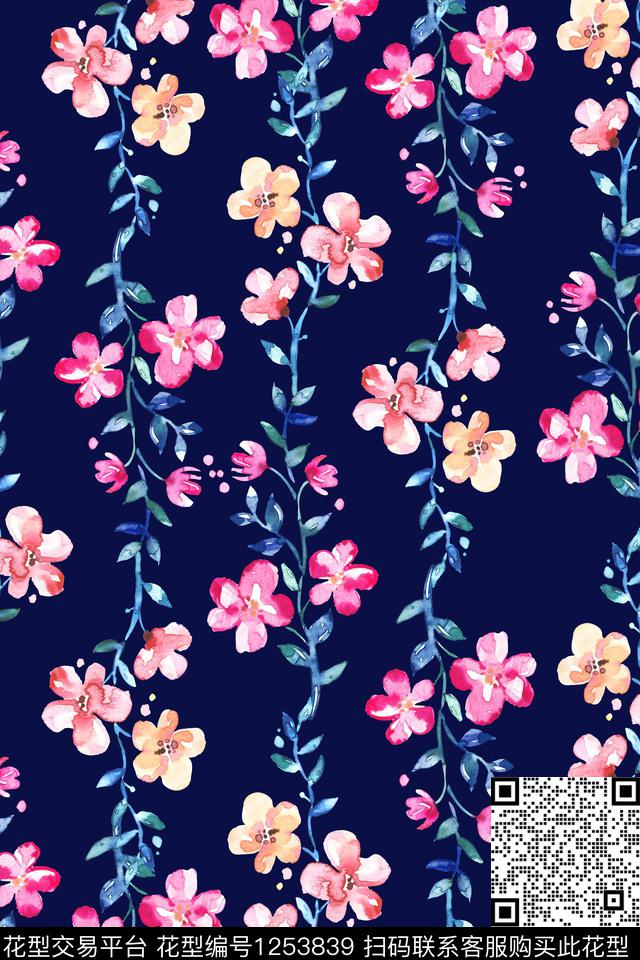 女装花卉床品数码印花华亿平台下载（图片编号: 1253839） - 瓦栏（Walan）