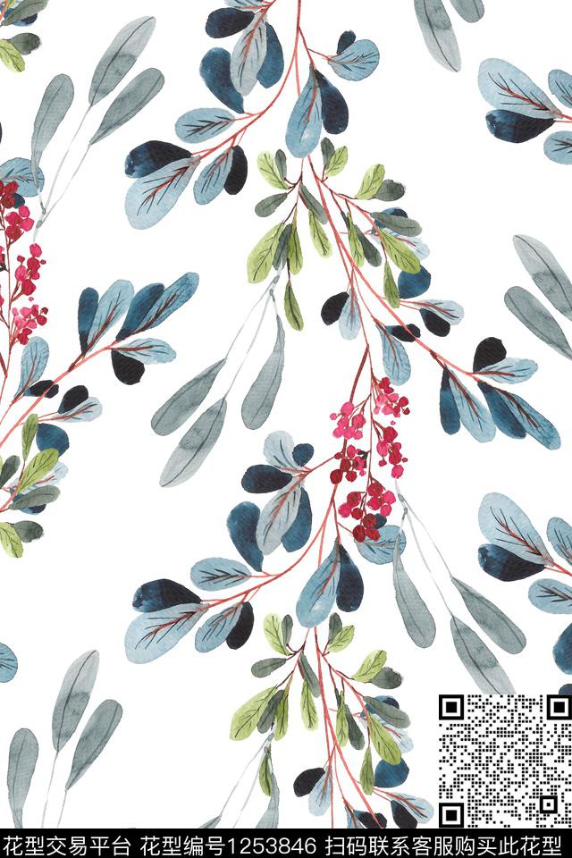 女装花卉床品数码印花华亿平台下载（图片编号: 1253846） - 瓦栏（Walan）