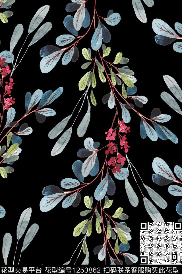 女装花卉床品数码印花华亿平台下载（图片编号: 1253862） - 瓦栏（Walan）