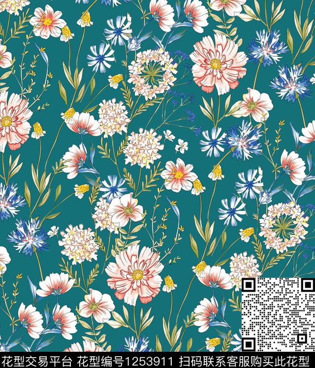 花卉女装数码华亿平台数码印花华亿平台下载（图片编号: 1253911） - 瓦栏（Walan）