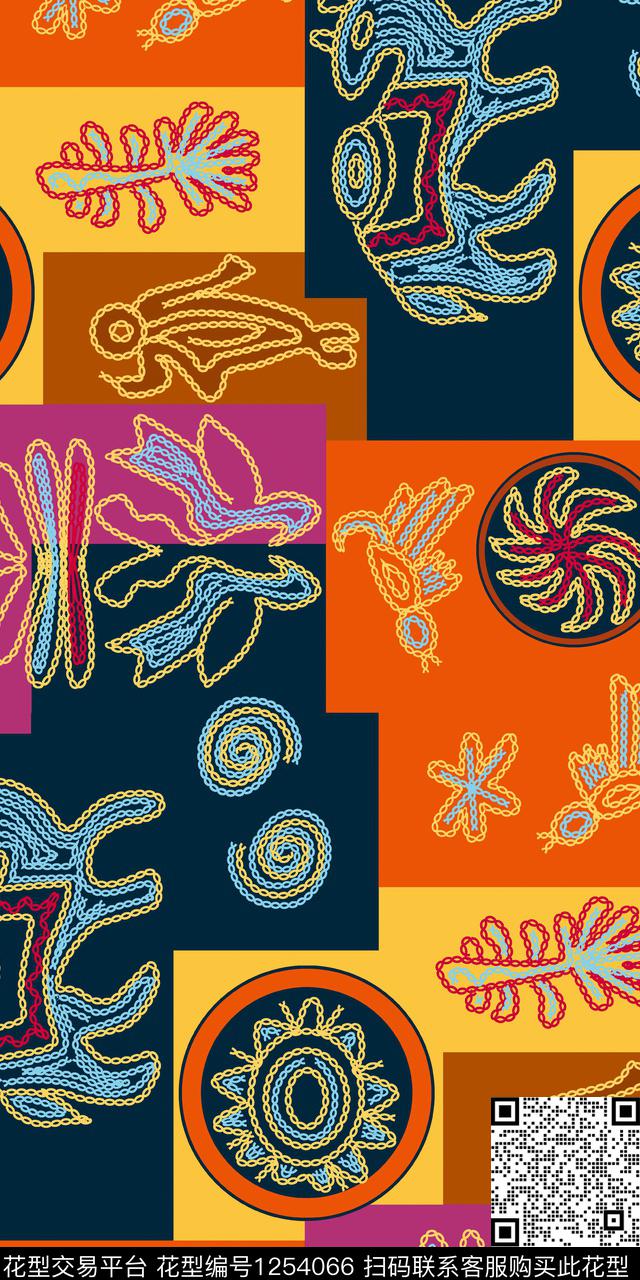 秋冬华亿平台绣花华亿平台简约传统印花华亿平台下载（图片编号: 1254066） - 瓦栏（Walan）