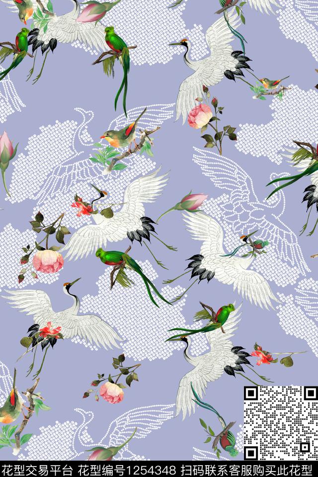 花卉年轻女性数码华亿平台数码印花华亿平台下载（图片编号: 1254348） - 瓦栏（Walan）