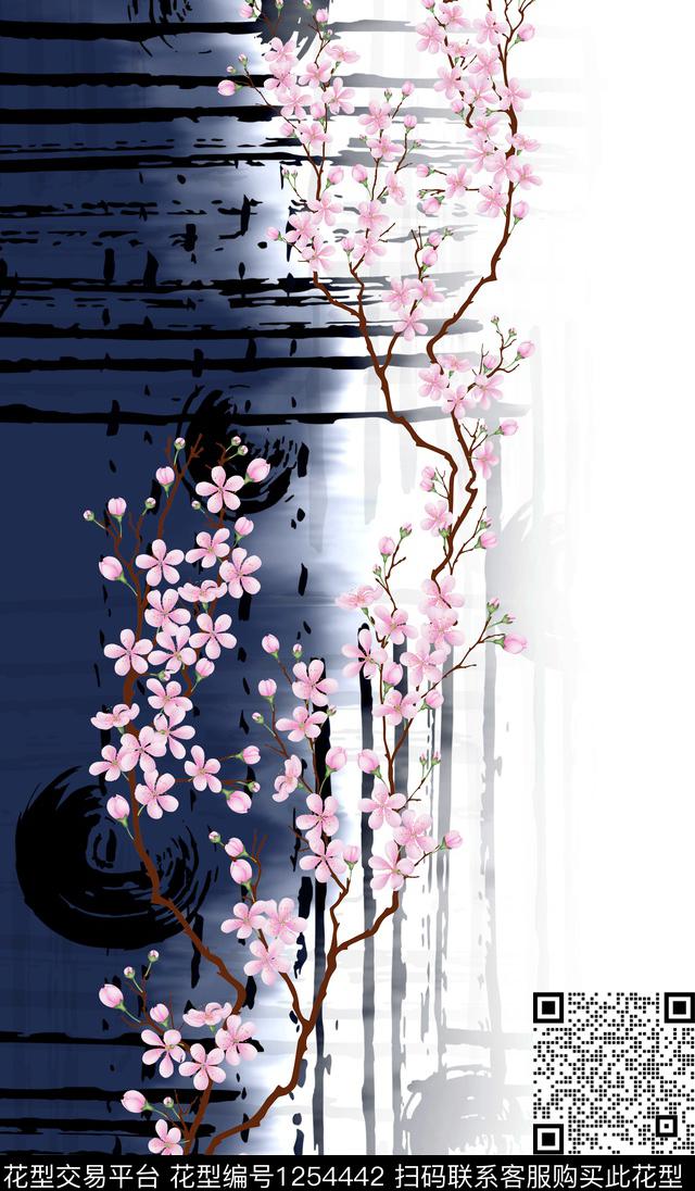 定位花花卉大牌风数码印花华亿平台下载（图片编号: 1254442） - 瓦栏（Walan）