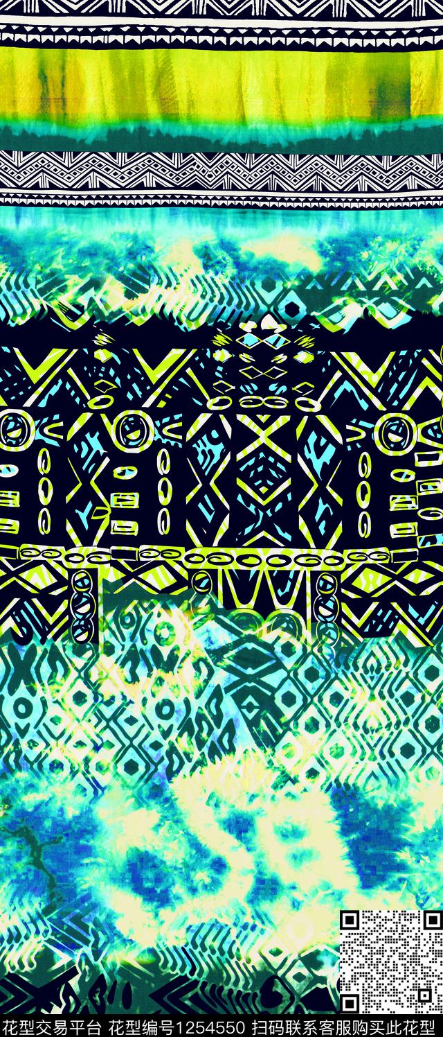 欧洲大牌风定位花数码印花华亿平台下载（图片编号: 1254550） - 瓦栏（Walan）