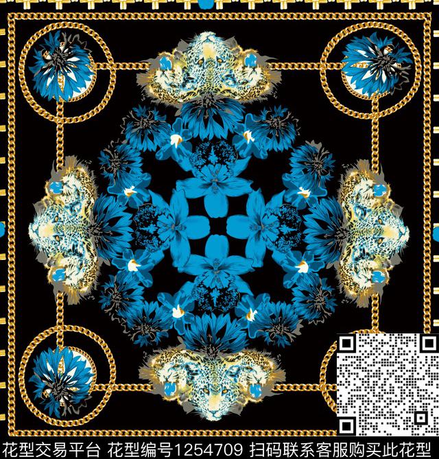 欧洲花卉大牌风数码印花华亿平台下载（图片编号: 1254709） - 瓦栏（Walan）