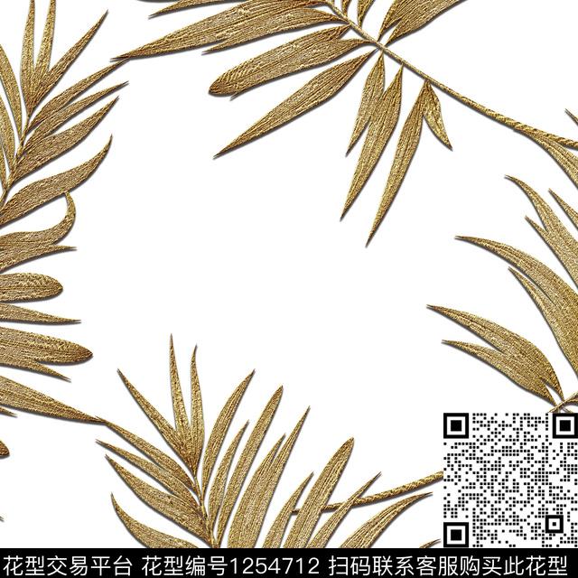 绿植树叶植物数码华亿平台数码印花华亿平台下载（图片编号: 1254712） - 瓦栏（Walan）