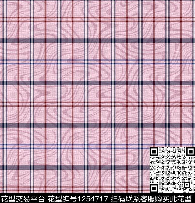 底纹大牌风格子数码印花华亿平台下载（图片编号: 1254717） - 瓦栏（Walan）